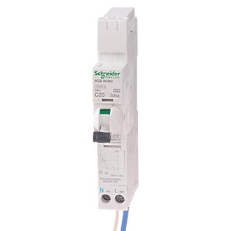 Image of Schneider Electric iKQ 20A 30mA SP & N Type C 3-Phase RCBOs 
