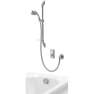 Image of Aqualisa Visage HP/Combi Rear-Fed Chrome Thermostatic Digital Diverter Shower & Bath Filler 