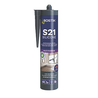 Image of Bostik S21 Multi Purpose Silicone Sealant Clear 310ml 