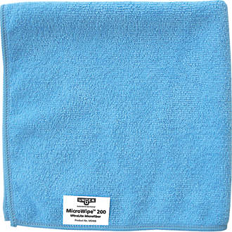 Image of Unger Microfibre Cloths Blue 400mm x 400mm 10 Pack 