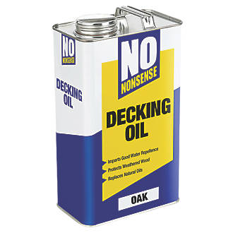 Image of No Nonsense Timber Decking Oil Oak 5Ltr 