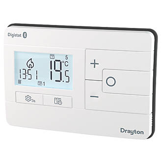 Image of Drayton Digistat 1-Channel Wired Universal Thermostat with Optional App Control 