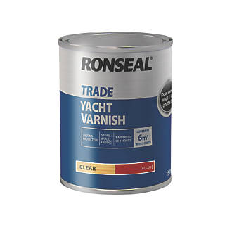 Image of Ronseal Trade Yacht Varnish Gloss Clear 750ml 