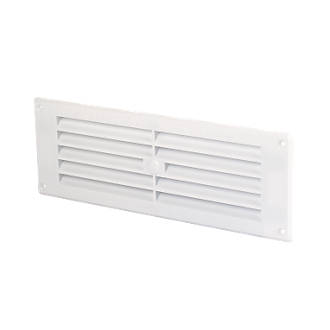 Image of Map Vent Fixed Louvre Vent White 229mm x 76mm 