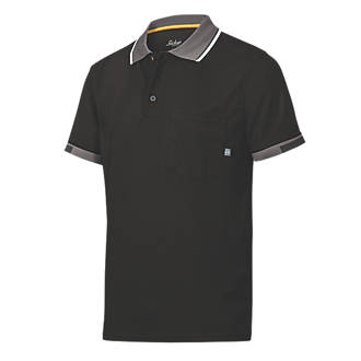 Image of Snickers 37.5 Tech Polo Shirt Black Large 43" Chest 