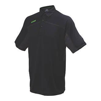 Image of Apache Langley XL Polo Shirt Black X Large 47" Chest 