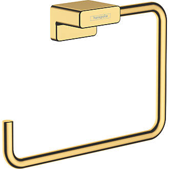 Image of Hansgrohe AddStoris Towel Ring Polished Gold Optic 