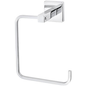 Image of Cooke & Lewis Linear Towel Ring Chrome 145 x 88 x 190mm 