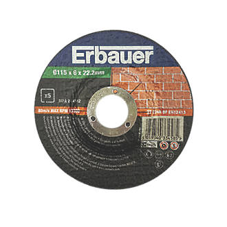 Image of Erbauer Stone Grinding Discs 4 1/2" 