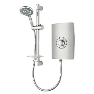 Image of Triton Miniatures Brushed Steel Effect 9.5kW Manual Electric Shower 