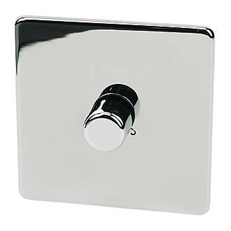 Image of Crabtree Platinum 1-Gang 2-Way Dimmer Switch Polished Chrome 