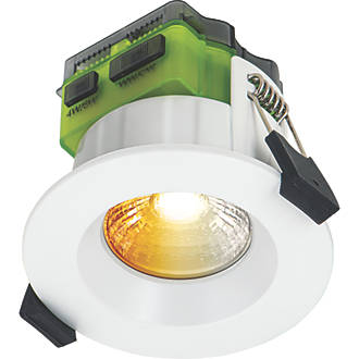 Image of Luceco FType Mk 2 Regressed Fixed Cylinder Fire Rated LED Downlight Dim to Warm & CCT White 4-6W 675/690lm 