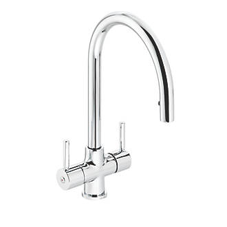 Image of Abode Zest Pull-Out Mono Mixer Kitchen Tap Chrome 