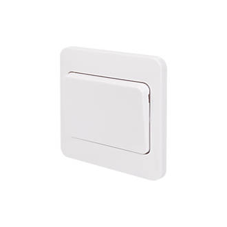 Image of Schneider Electric Lisse 10AX 1-Gang 2-Way 10AX Wide Rocker Light Switch White 