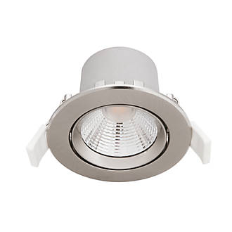 Image of Philips Sparkle Adjustable Head LED Downlight Satin Nickel 5.5W 350lm 3 Pack 