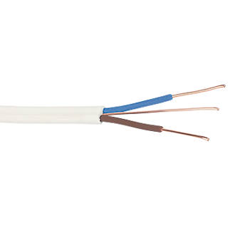 Image of Prysmian 6242BH White 1.5mmÂ² LSZH Twin & Earth Cable 100m Drum 
