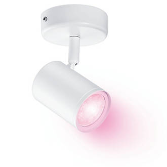 Image of WiZ Imageo RGB & White LED Wifi-Connected Adjustable Ceiling Spotlight White 5W 345lm 