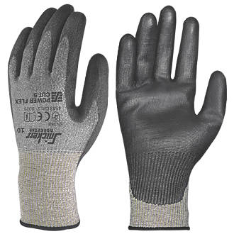 Image of Snickers Power Flex Gloves Grey/Black Large 