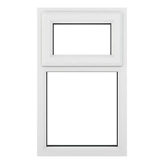 Image of Crystal Top Opening Clear Triple-Glazed Casement White uPVC Window 610mm x 965mm 