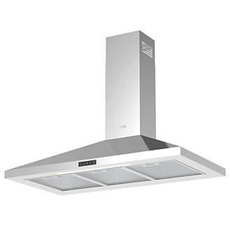 Image of Cooke & Lewis CLCH90LKSS Chimney Hood Silver 898mm 