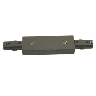 Image of Knightsbridge 1-Circuit Central Connector for Knightsbridge Track Lighting System Satin Nickel 