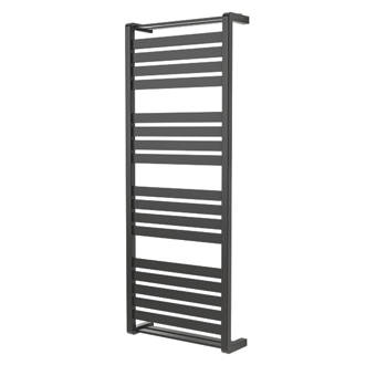 Image of GoodHome Loreto Vertical Water Towel Warmer 1300 x 500mm Anthracite 