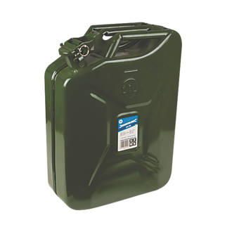 Image of Silverline Steel Jerry Can Green 20Ltr 