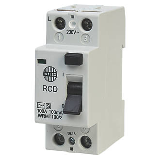 Image of Wylex Lifeline 100A 100mA DP Type S Time Delay RCD 