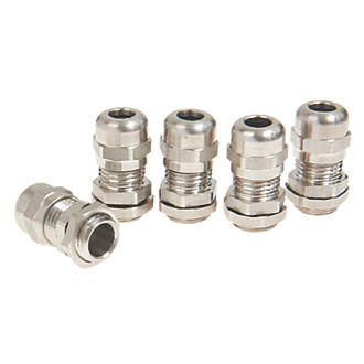 Image of Schneider Electric 316L Stainless Steel Cable Glands M16 5 Pack 