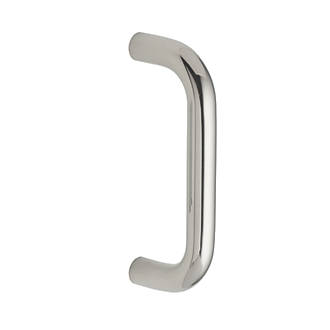 Image of Eurospec Fire Rated D Pull Handle Polished Stainless Steel 19mm x 169mm 