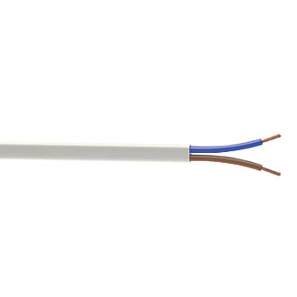 Image of Time 2192Y White 2-Core 0.75mmÂ² Flexible Cable 25m Drum 