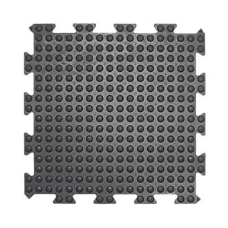 Image of COBA Europe Bubblemat Connect Anti-Fatigue Floor Middle Mat Black 0.5m x 0.5m x 14mm 