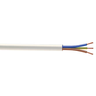 Image of Time 3093Y White 3-Core 1.5mmÂ² Flexible Cable 10m Coil 