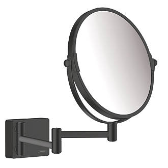 Image of Hansgrohe AddStoris Shaving Mirror Matt Black 208mm x 344mm x 283mm 