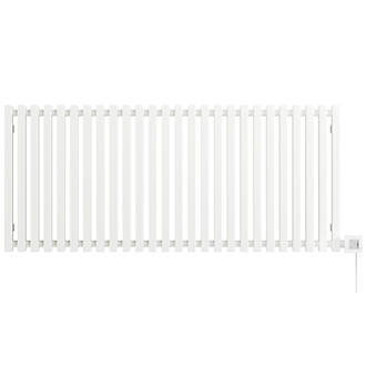 Image of Terma Triga E Wall-Mounted Oil-Filled Radiator Textured White 1000W 1280mm x 560mm 
