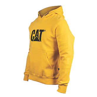 Image of CAT Trademark Hooded Sweatshirt Yellow / Black XX Large 50-52" Chest 
