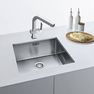 Image of Franke Bari 1 Bowl Stainless Steel Kitchen Sink 540mm x 200mm 