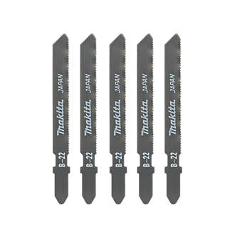 Image of Makita A-85737 Multi-Material B22 Jigsaw Blades 50mm 5 Pack 