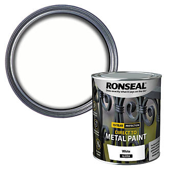Image of Ronseal Gloss Direct to Metal Paint White 750ml 