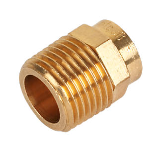 Image of Endex Brass End Feed Adapting Male Coupler 15mm x 1/2" 