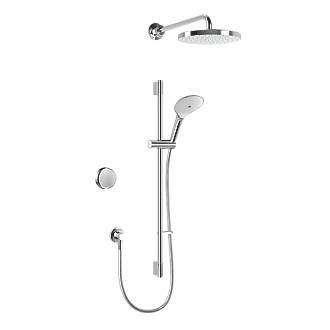 Image of Mira Activate Gravity-Pumped Rear-Fed Dual Outlet Chrome Thermostatic Digital Mixer Shower 