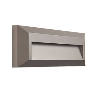 Image of Saxby Pilot Outdoor LED Slim-Profile Brick Guide Light Surface-Mounted Grey 2W 65lm 