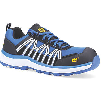 Image of CAT Charge Metal Free Safety Trainers Black/Blue Size 11 