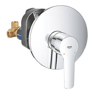 Image of Grohe Quickfix Start Concealed Single Lever Mixer Shower Valve Fixed Chrome 
