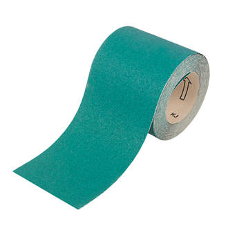 Image of Oakey Liberty Green Sanding Roll Unpunched 10m x 115mm 60 Grit 