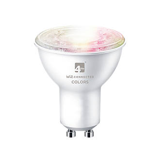 Image of 4lite GU10 RGB & White LED Smart Light Bulb 5.5W 350lm 4 Pack 
