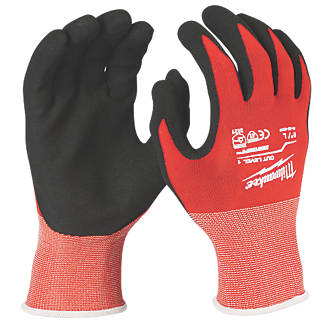 Image of Milwaukee Cut Level 1/A Gloves Red Large 
