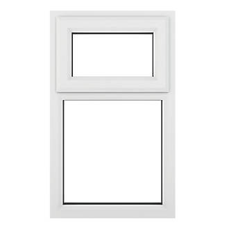 Image of Crystal Top Opening Clear Triple-Glazed Casement White uPVC Window 610mm x 820mm 