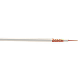 Image of Time GT100 White 1-Core Round Coaxial Cable 25m Drum 