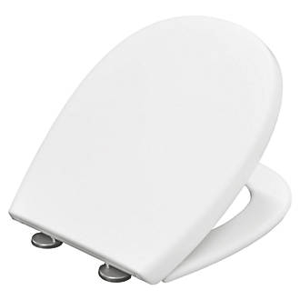 Image of Carrara & Matta Silence Soft-Close with Quick-Release Toilet Seat Thermoset Plastic White 